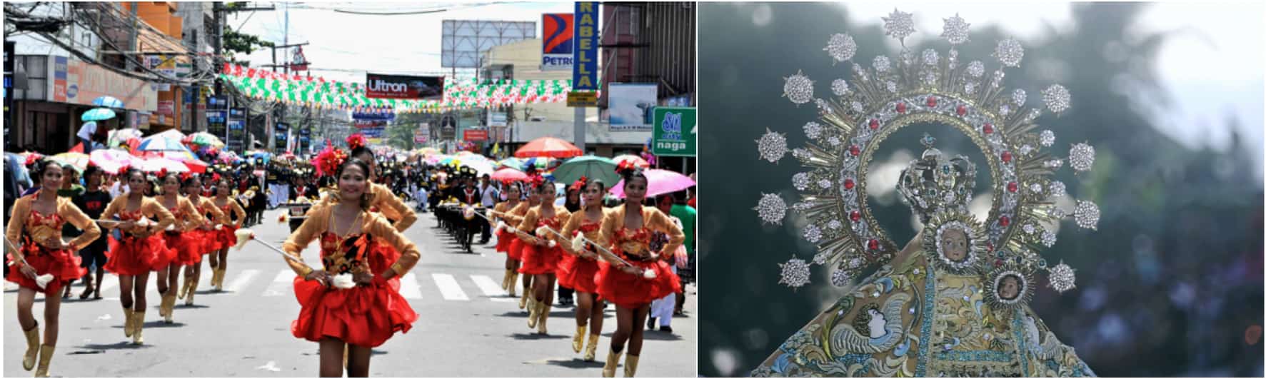 celebrating the feast of our lady of penafrancia festival in bicol