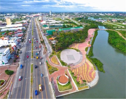 Iloilo River Esplanade: longest linear park in the country.