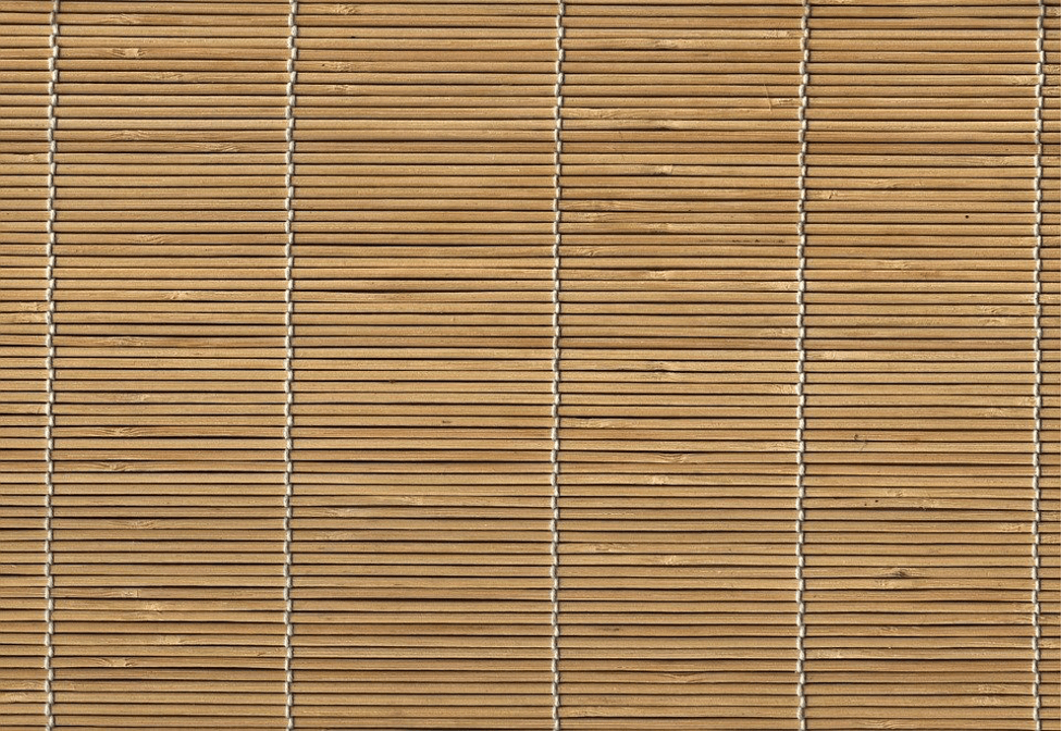 Block intense brightness and heat using bamboo blinds.