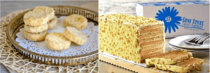 Silvanas (left) and Sans Rival Cake (right)